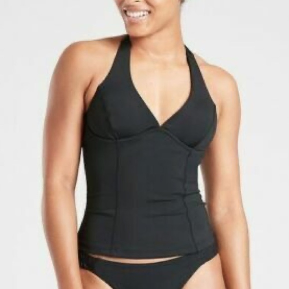 Athleta Sculpted Halter Tankini Swim Top